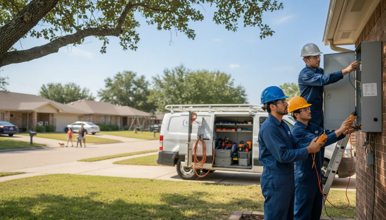 Certified electrician providing emergency electrical services in Mcalister, NM